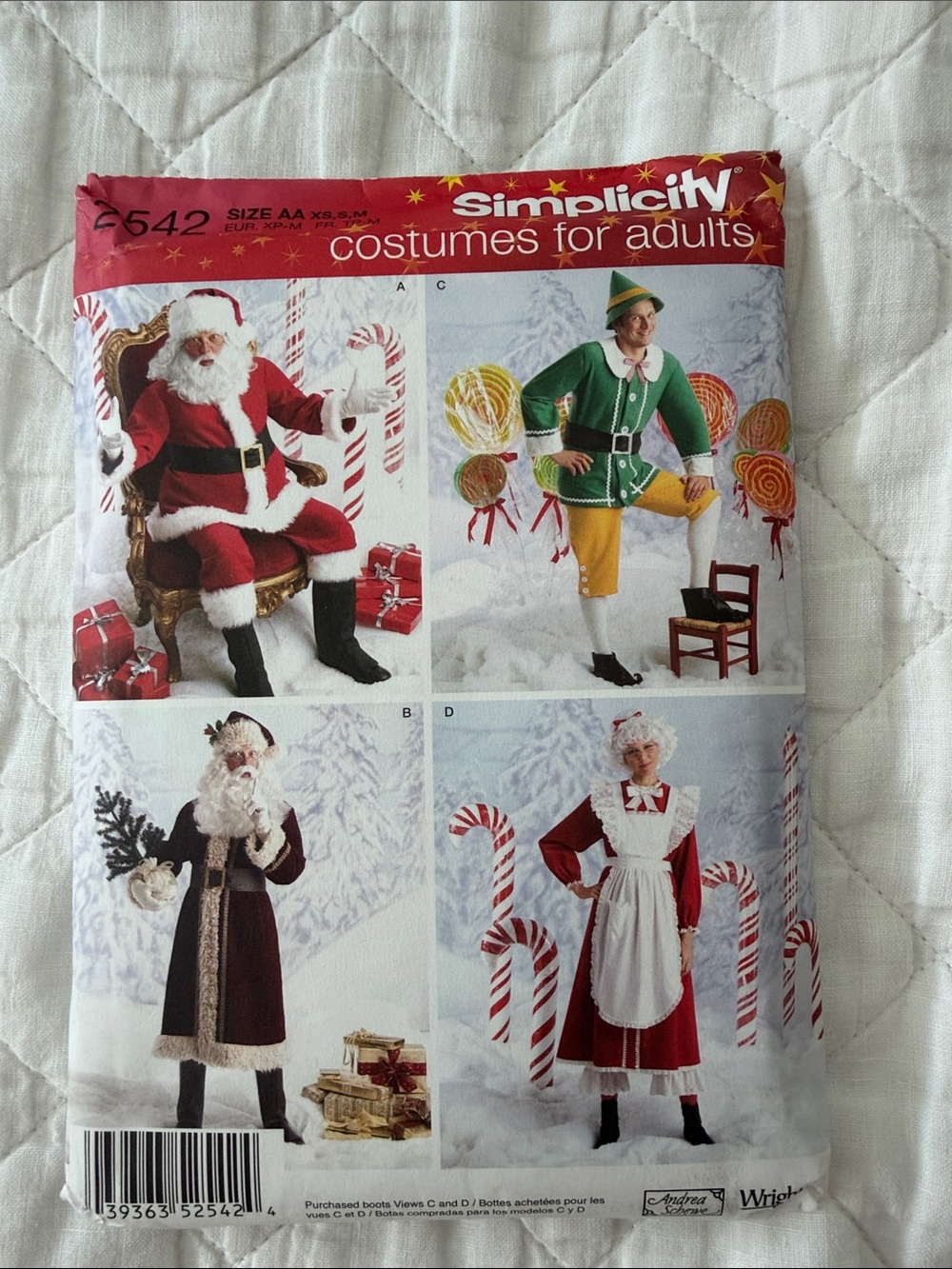 Simplicity Adults Holiday Costume Pattern